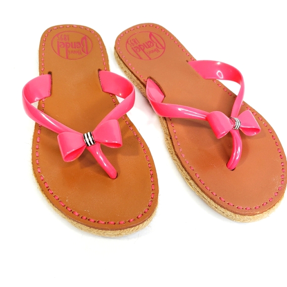 Henri Bendel Pink Jelly Thong Sandal Size 7 - Picture 4 of 7